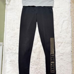 Victoria's Secret PINK Bling Foldover Leggings